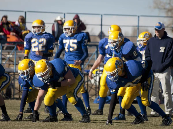 Futebol do ensino médio — Fotografia de Stock