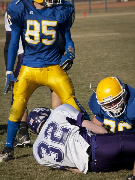 High school fotboll — Stockfoto