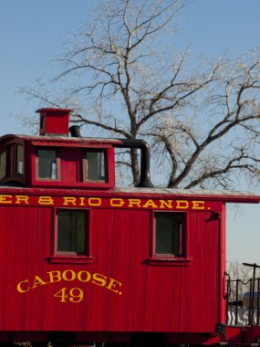 Red Caboose clipart