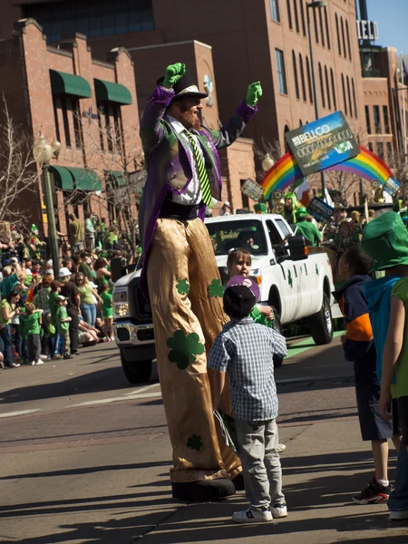 St Patrick день параду — стокове фото
