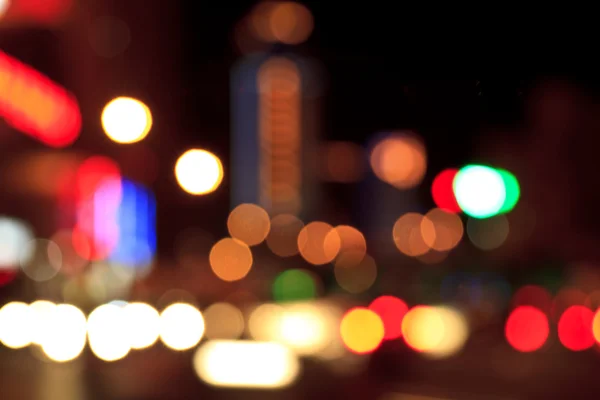 Città astratta Bokeh Paesaggio notturno — Foto Stock