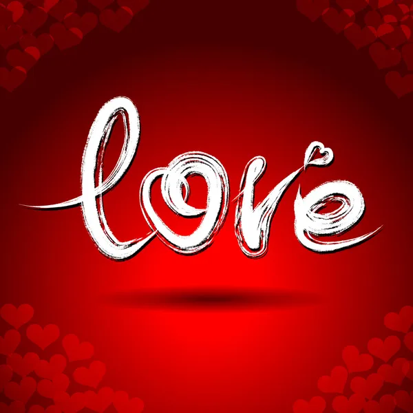 Διάνυσμα δωρεάν σύνταξη επιστολών "αγάπη" κείμενο doodles — Διανυσματικό Αρχείο
