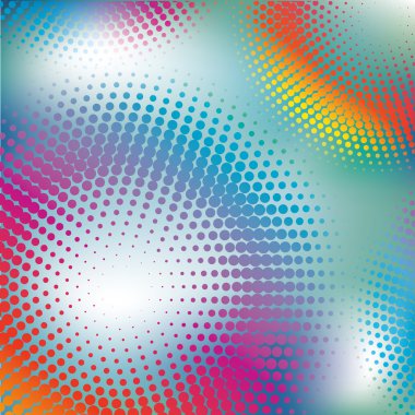 Abstract colorful Halftone vector illustration pattern backgr clipart