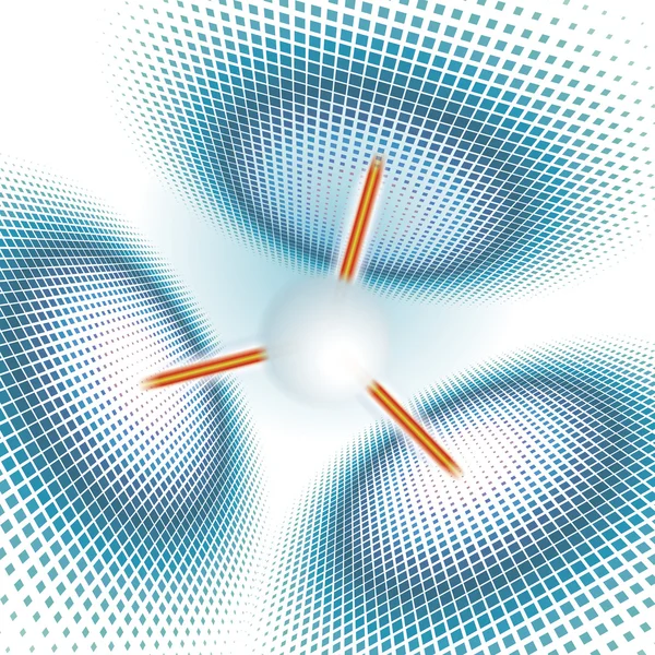 Abstraktní polotónů kruh tečky vzorek pozadí — Stockový vektor