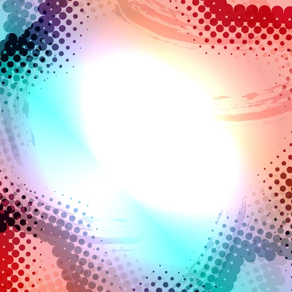 Abstrait Grunge coloré superposition demi-ton vecteur illustra — Image vectorielle