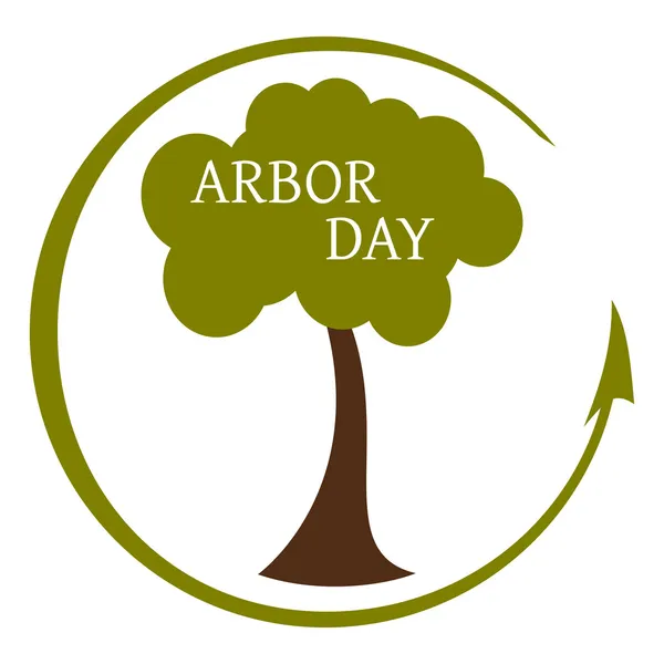 Arbor day pictogram — Stockvector