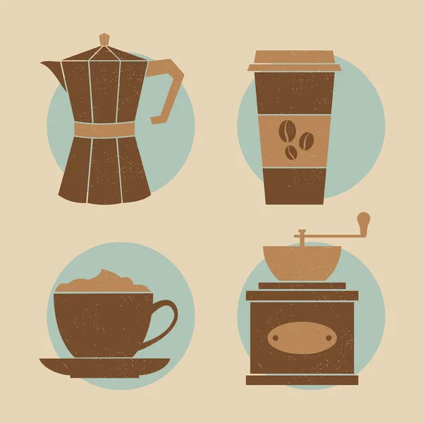Conjunto de ícone de café —  Vetores de Stock