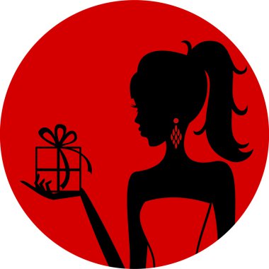 Present Girl clipart