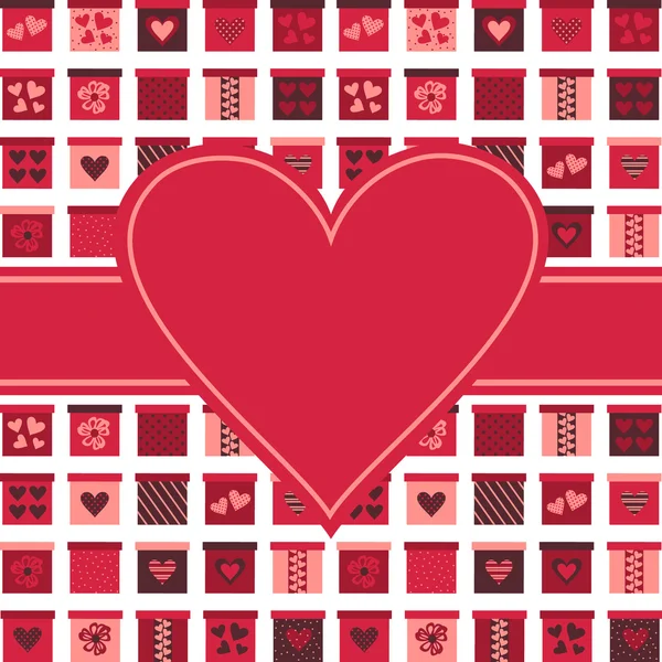 Carte de voeux Saint-Valentin — Image vectorielle