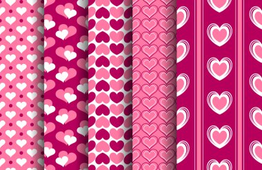 Valentine Patterns Set clipart