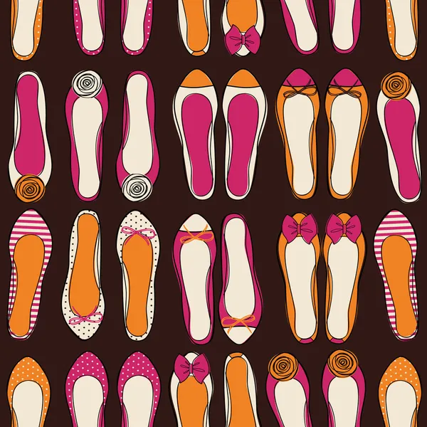 Chaussures de ballerine fond — Image vectorielle