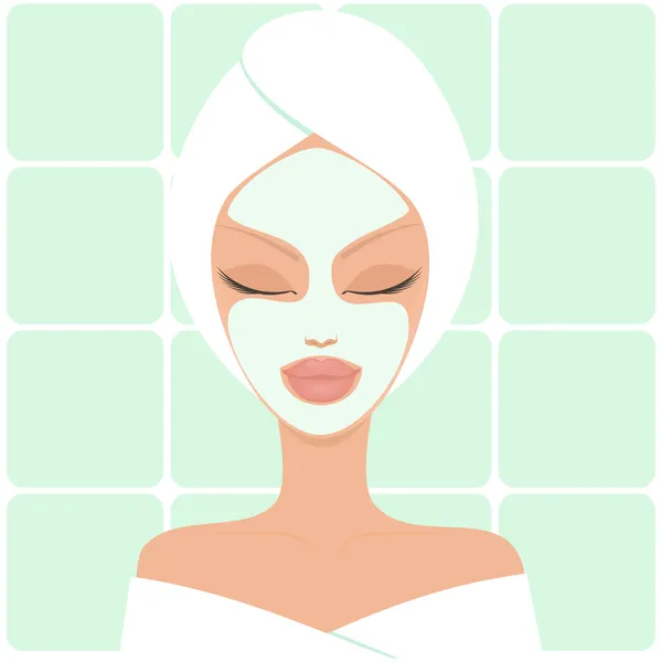 Trattamento beauty spa — Vettoriale Stock
