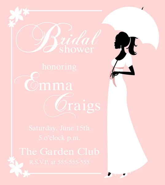 Bridal shower invitation Vector Art Stock Images Depositphotos