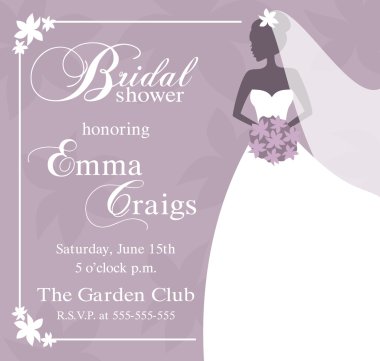 Bridal Shower Invitation clipart