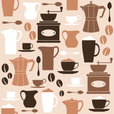 Retro Coffee Background clipart