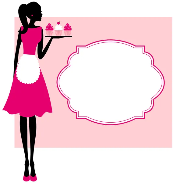Cadre de Cupcakes — Image vectorielle