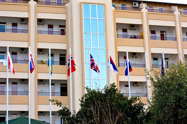 stock image National symbol - flags outdoors