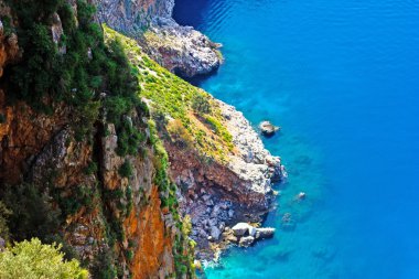 muhteşem dağ ve deniz scape.