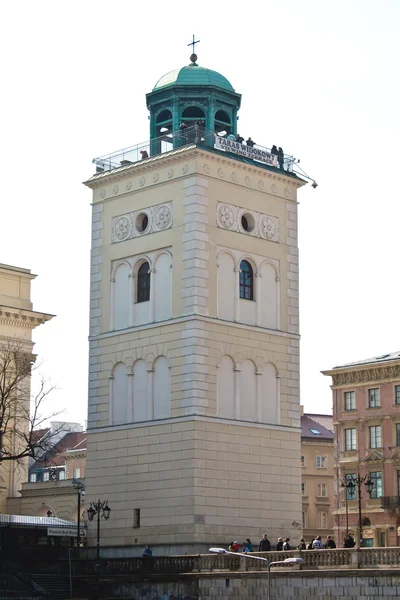 Vyhlídková plošina pro objevování starého města. Warsaw.Poland — Stock fotografie