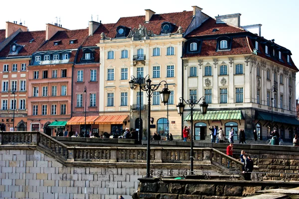 在华沙的旅游地方。首都的中心。波兰 — 图库照片