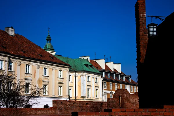 Gamla stan arkitektur i Warszawa, Polen — Stockfoto