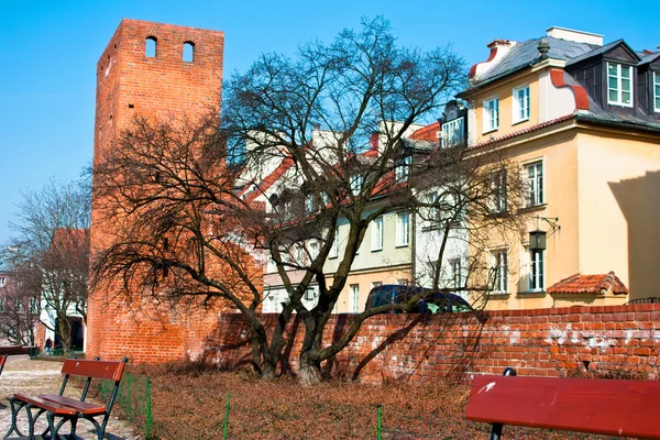 Визначні пам'ятки Старого міста Варшави. Польща — стокове фото