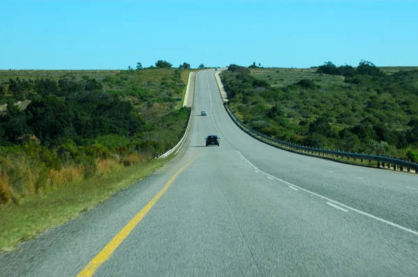 Auto-estrada Africana - estrada rural — Fotografia de Stock