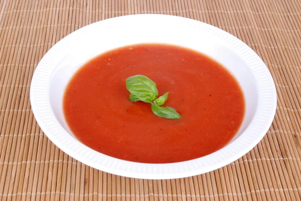 Domácí tomatová polévka — Stock fotografie