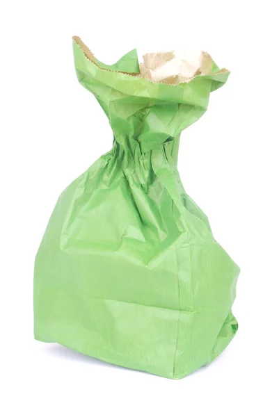 绿色纸袋 — 图库照片