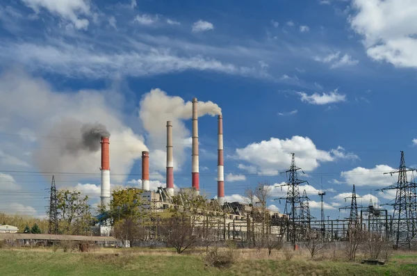 Thermische elektriciteitscentrale — Stockfoto