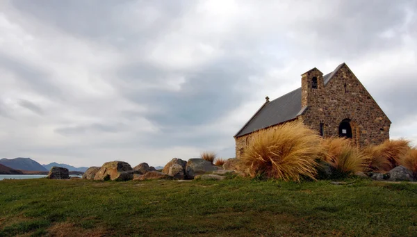 よい羊飼い、ニュージーランドの教会 — ストック写真