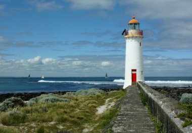 Fairie Lighthouse on the Great Ocean Road clipart