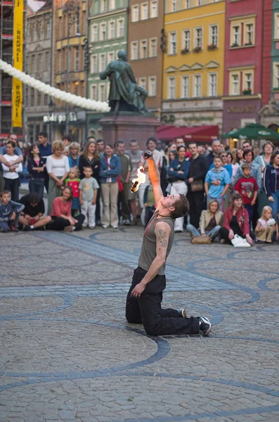 Buskerbus Festival 2004 in Wroclaw - Poland — Stock Photo, Image