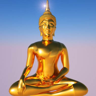 Gold Buddha clipart
