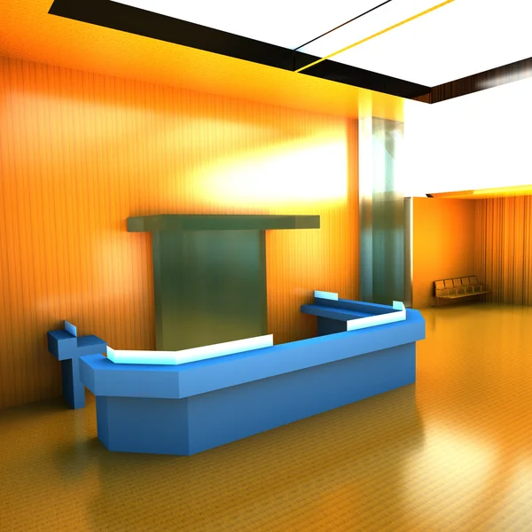 Modern empty lounge — Stock Photo, Image