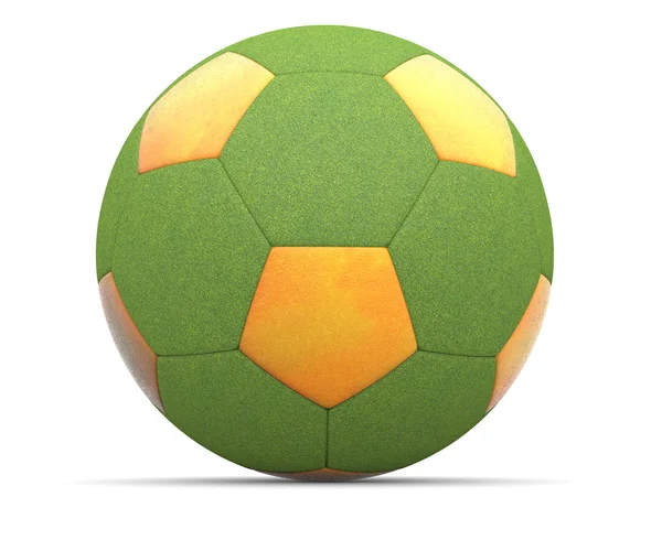 Ekologiska fotboll isolerade — Stockfoto
