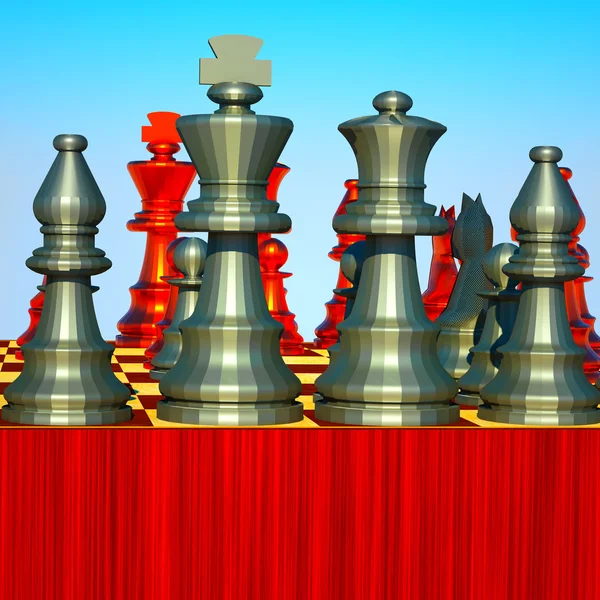 チェスの戦い — ストック写真