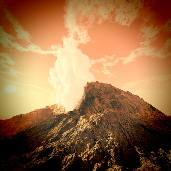 Erupção vulcânica — Fotografia de Stock