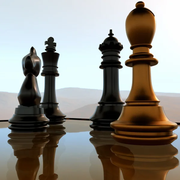 Chess battle — Stock Fotó