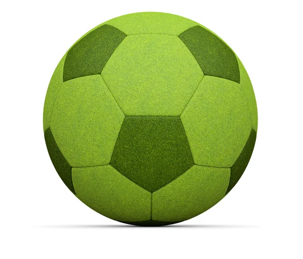 Ecologische voetbal geïsoleerd — Stockfoto