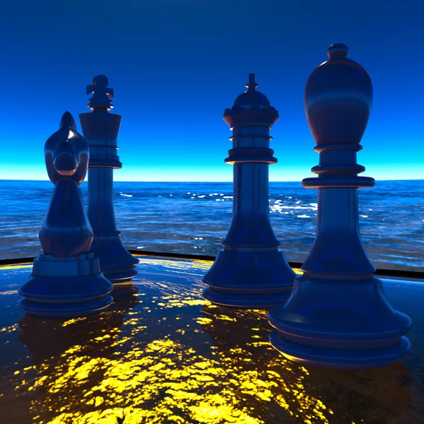 Μάχη σκάκι — Φωτογραφία Αρχείου