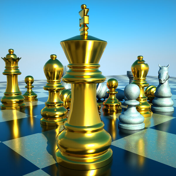 Шахматный бой-поражение
