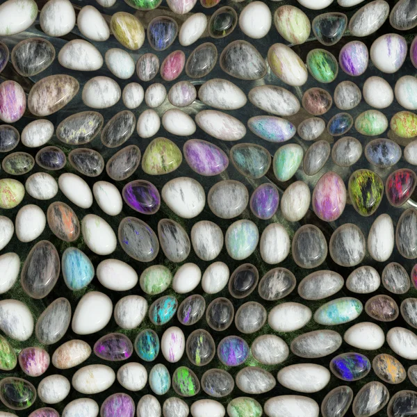 Våt färgglada stenar — Stockfoto