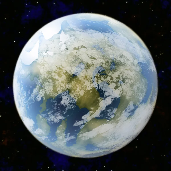 Außerirdischer Planet — Stockfoto