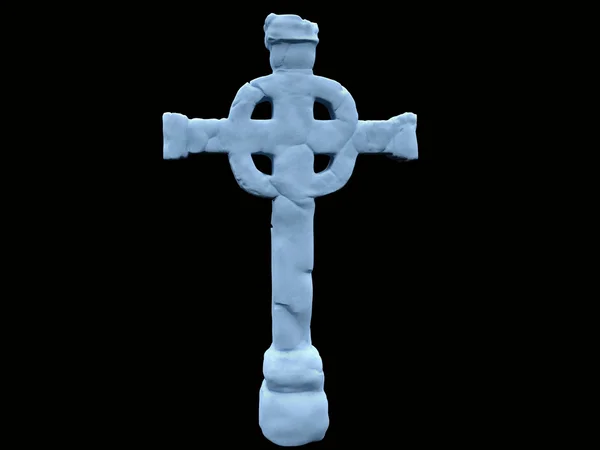 Keltisch kruis geïsoleerd — Stockfoto