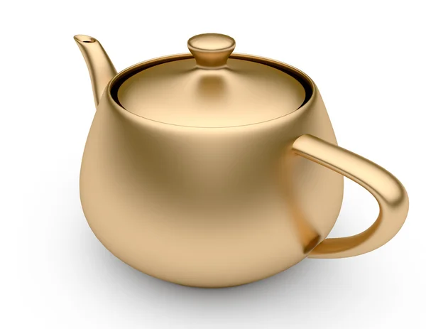 Gold teapot — Stock Photo, Image