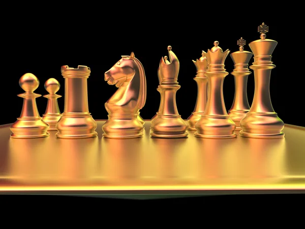 Batalha de xadrez — Fotografia de Stock