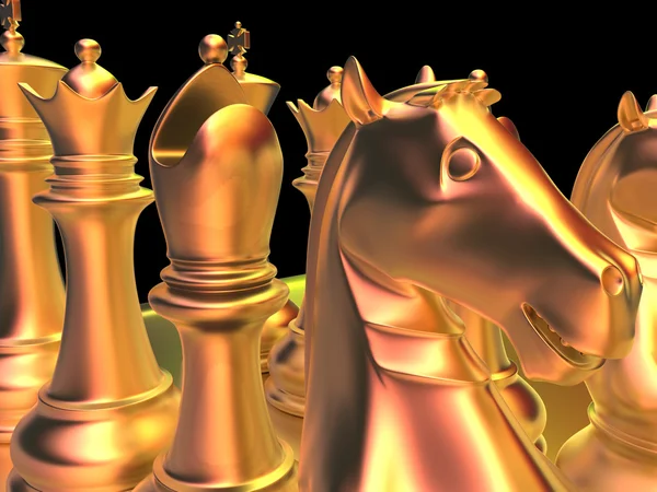 Шахматный бой — стоковое фото