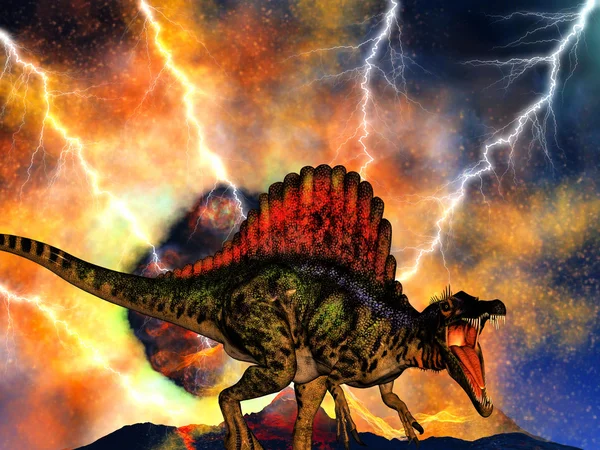 Dinosaurie dommedag — Stockfoto