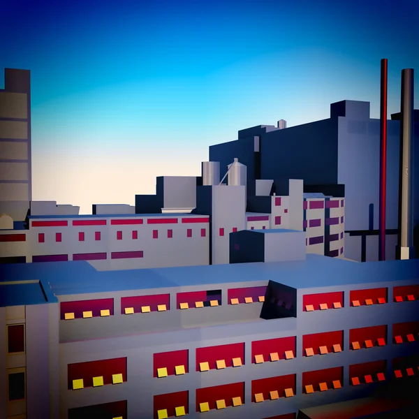 Σύγχρονο εργοστάσιο — Φωτογραφία Αρχείου